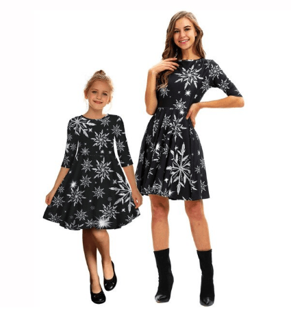 Black Mommy and Me Dresses