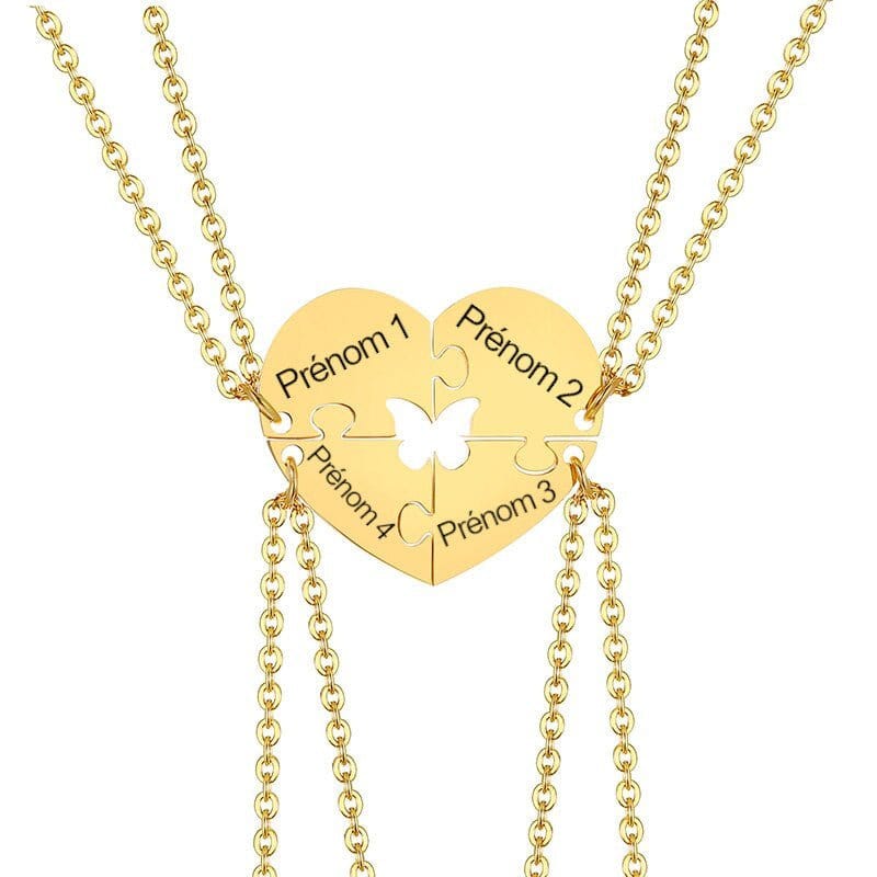 Custom Best Friend Necklaces for 4