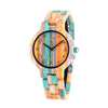Colorful Couple Wood Watch