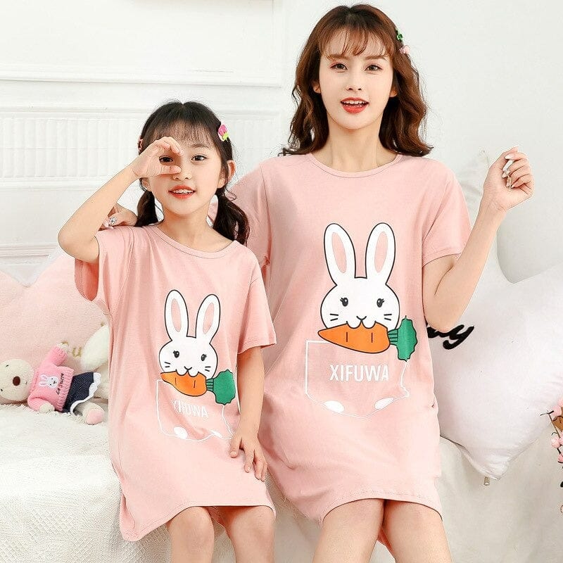 Cute Matching Mother Daughter Pajamas