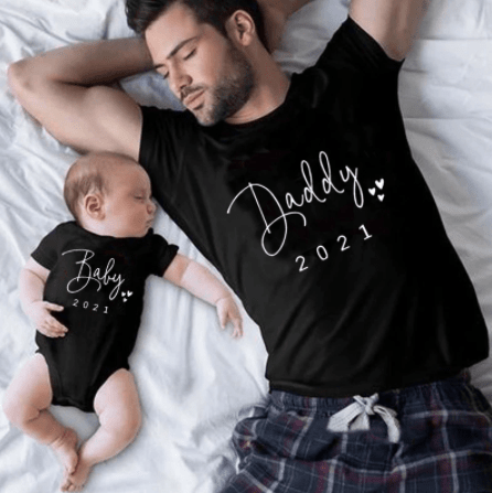 Matching baby boy and dad outfits online