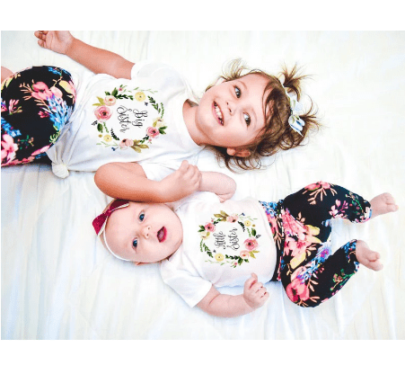 Floral Matching Sister Tees