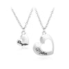 Heart Necklace Mother Daughter