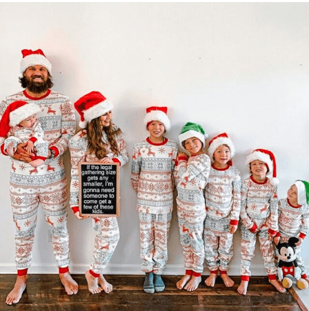 Matching Santa Pajamas for Family