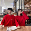 Pull Couple Coeur Rouge