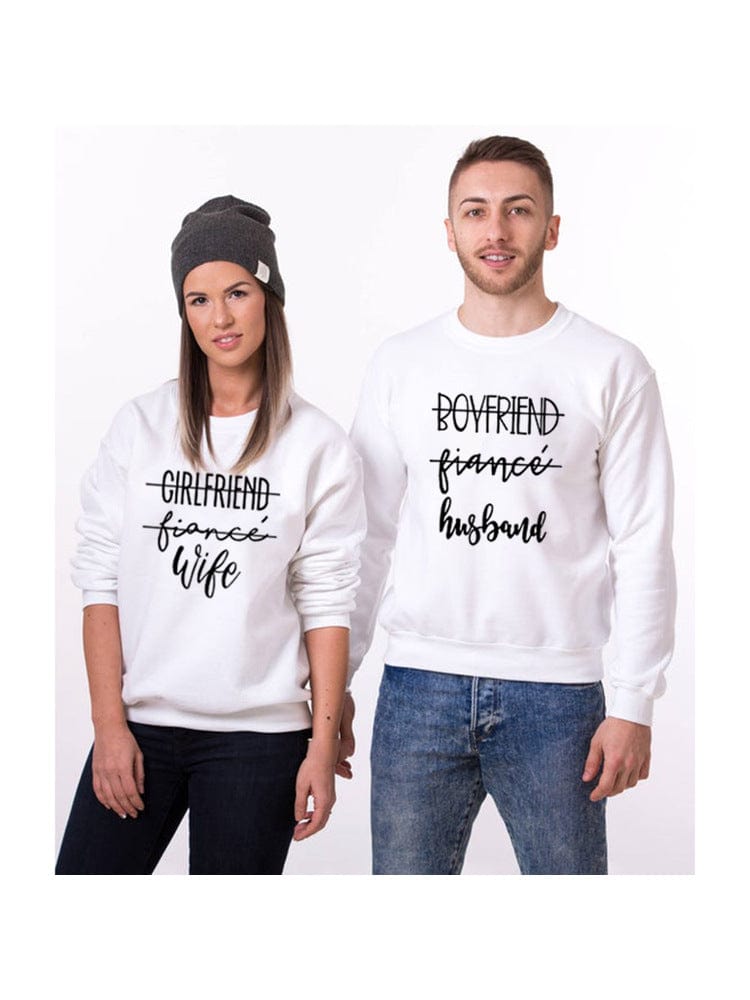 Wife & Husband Couple Sweatshirts