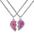 Purple Heart Friendship Necklace