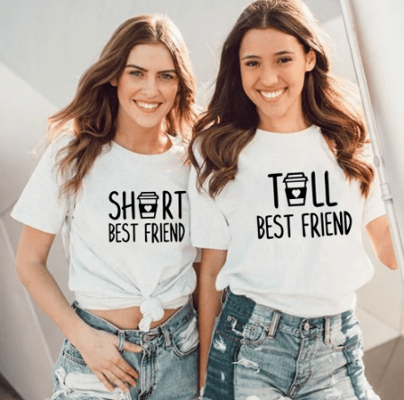 T-shirts Short and Tall Best Friend